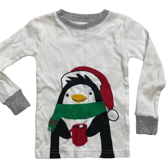 Kids Carters Holiday Penguin Pajama Red Green Set Boys Girl 24 Month - Picture 3 of 7